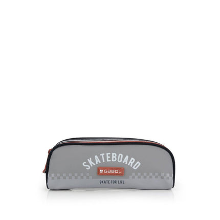 Gabol School Pencil Case 2 Parts Trick 22x8x6cm238531/2026 Grey-Black