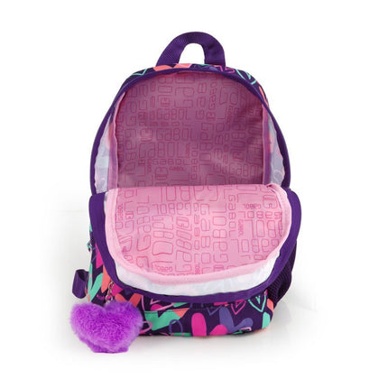 Gabol School Small Backpack 1 Parts Kokoro Hearts 22x30x16cm237887/2026 Purple
