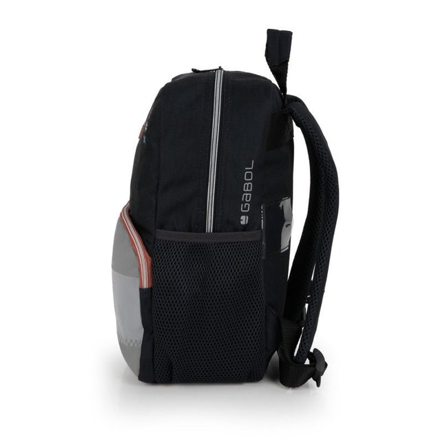 Gabol School Small Backpack 1 Parts Trick 25x33x12cm238521/2026 Grey-Black
