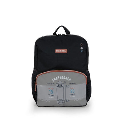 Gabol School Small Backpack 1 Parts Trick 25x33x12cm238521/2026 Grey-Black