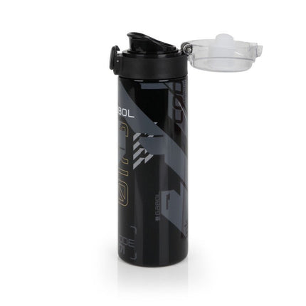 Gabol School Stainless Steel Bottle Byte 6.5x22.5x6.5cm 600ML238652/2026 Black