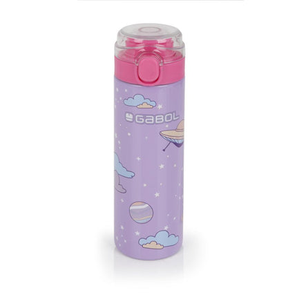 Gabol School Stainless Steel Bottle Cosmos 6.5x22.5x6.5cm 600ML237452/2026 Light Purple