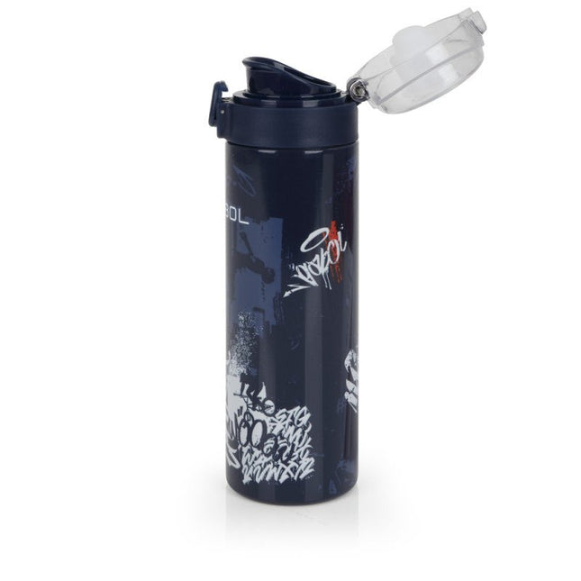 Gabol School Stainless Steel Bottle Dash 6.5x22.5x6.5cm 600ML238752/2026 Navy Blue