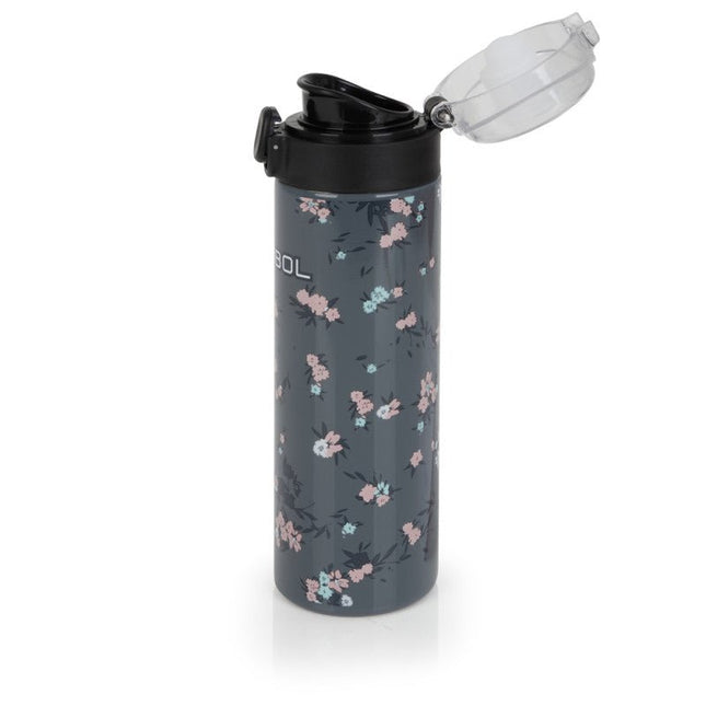 Gabol School Stainless Steel Bottle Secret 6.5x22.5x6.5cm 600ML238052/2026 Grey