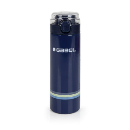 Gabol School Stainless Steel Bottle Whisper 6.5x22.5x6.5cm 600ML 238152/2026 Navy blue