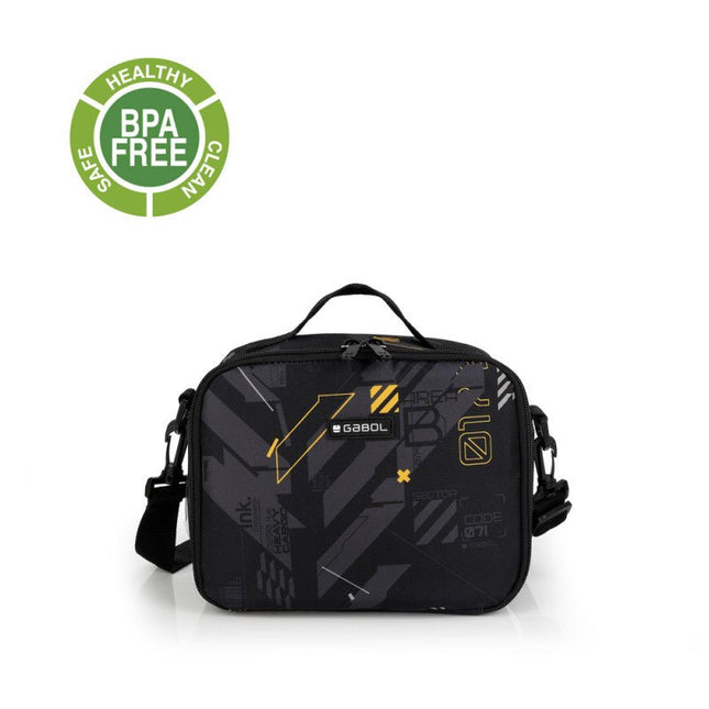 Gabol School Thermal Lunch Bag 1 Parts Byte 23x18x14cm238673/2026 Black