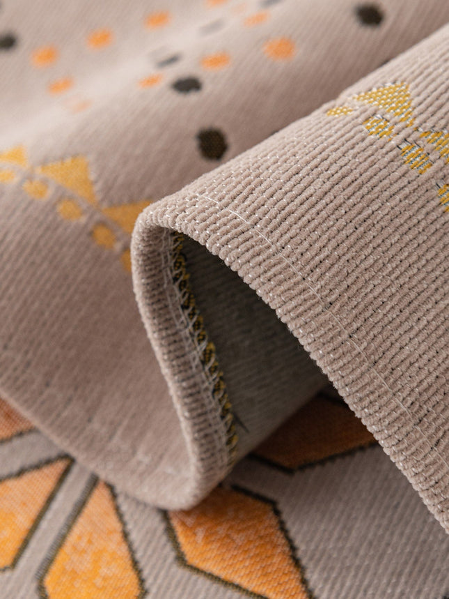 Geometric Pattern Sofa Cover and Pillowcase - Coffee Beige - SmartSouks