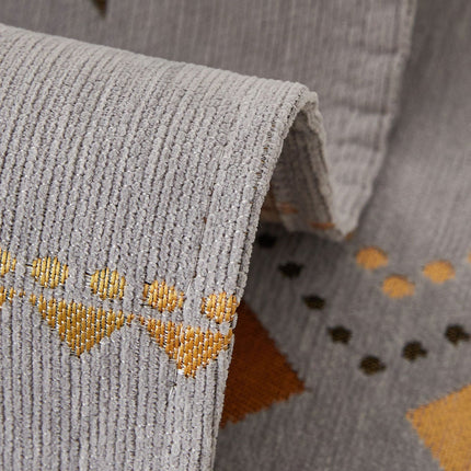 Geometric Pattern Sofa Cover and Pillowcase - Grey - SmartSouks