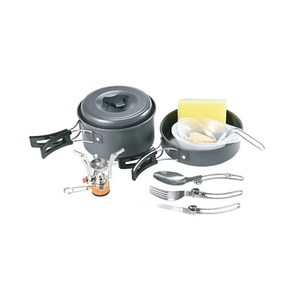 Green Lion 10 IN 1 Camping Cookware - BlackCamping Cooker