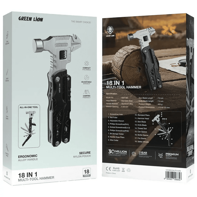 Green Lion 18-in-1 Multi-Tool HammerMulti-Tool