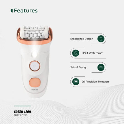 Green Lion 2 in 1 Epilator - Shave, Trim, EpilateEpilator