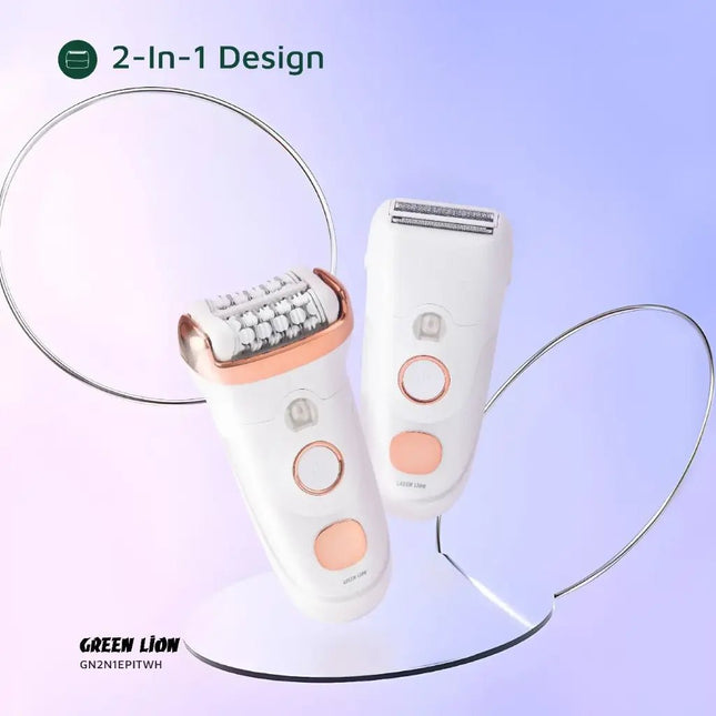 Green Lion 2 in 1 Epilator - Shave, Trim, EpilateEpilator