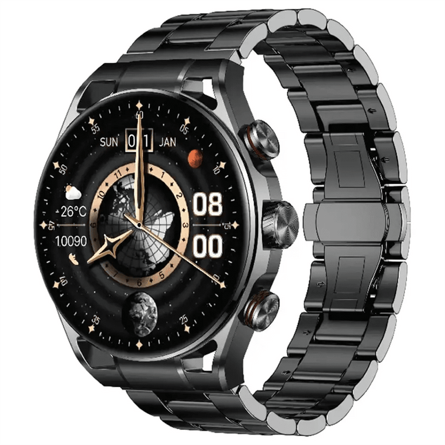 Green Lion Chrono Pro Smart Watch (Silver)Smart Watches