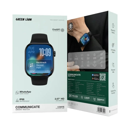 Green Lion Communicate Smart Watch (Black)Smart Watches