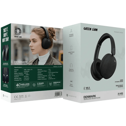 Green Lion Denmark Wireless HeadphoneHeadphones