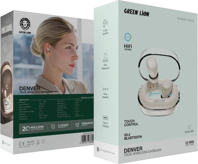 Green Lion Denver True Wireless Earbuds - SmartSouks