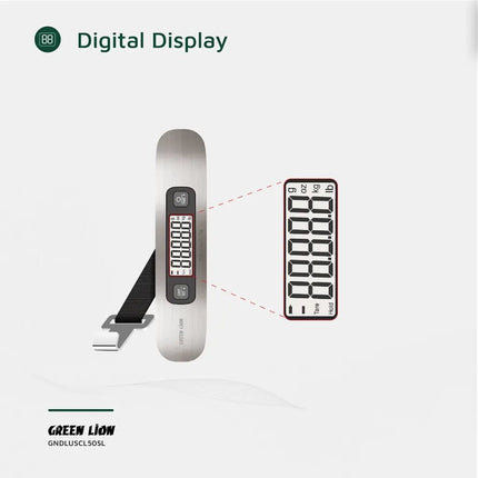 Green Lion Digital Luggage Scale - SilverLuggage Scale