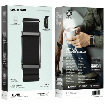 Green Lion Fit Air Smart Fitness BandSmart Watches