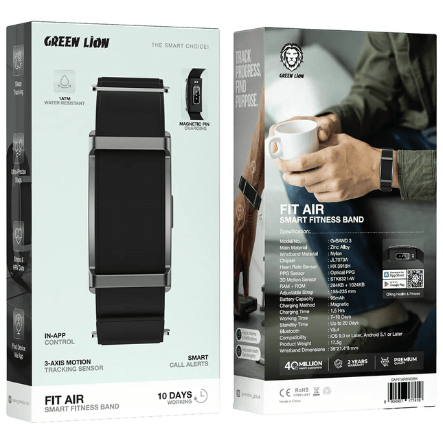 Green Lion Fit Air Smart Fitness BandSmart Watches