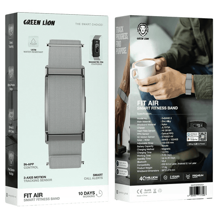 Green Lion Fit Air Smart Fitness BandSmart Watches