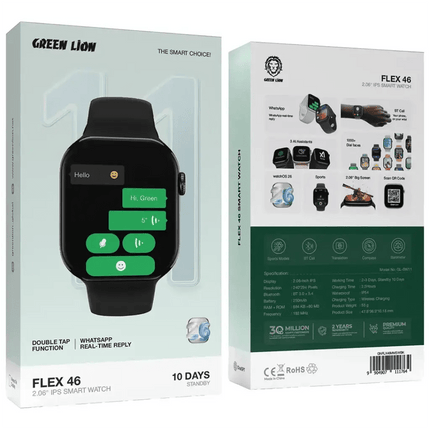 Green Lion Flex 46 2.06" IPS Smart WatchSmart Watches