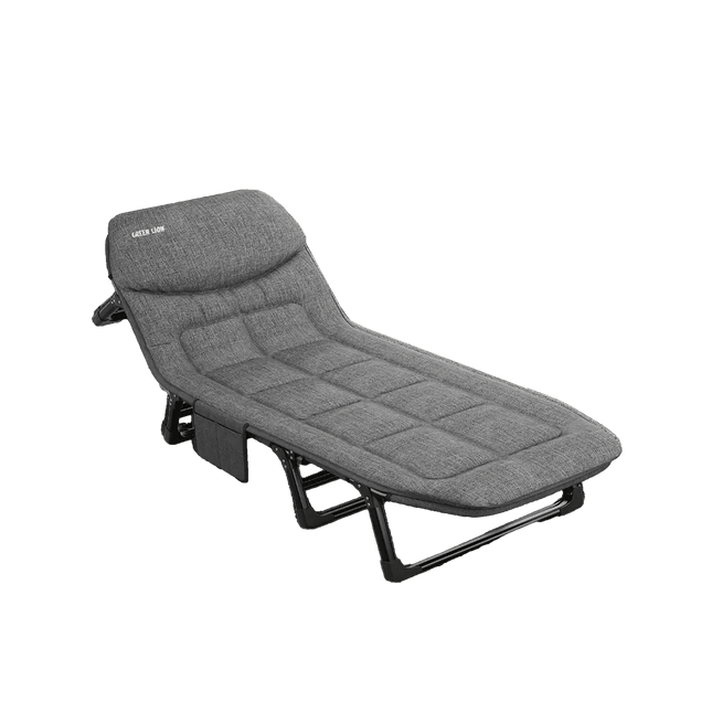 Green Lion Foldable Camping Bed - Gray
