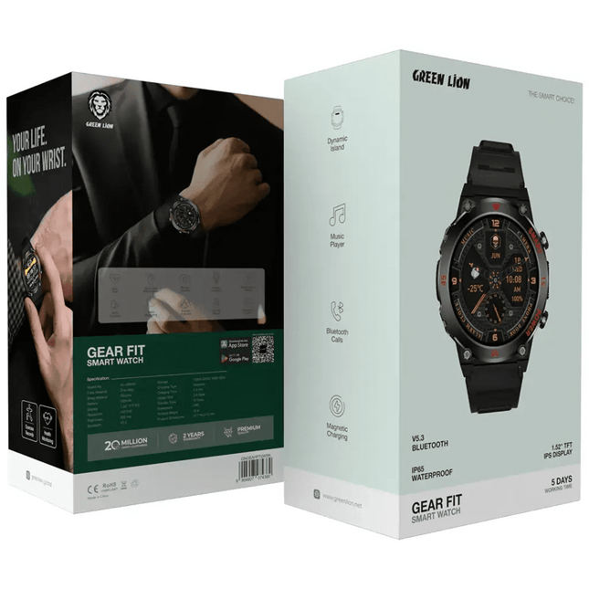 Green Lion Gear Fit Smart Watch (Silver)Smart Watches