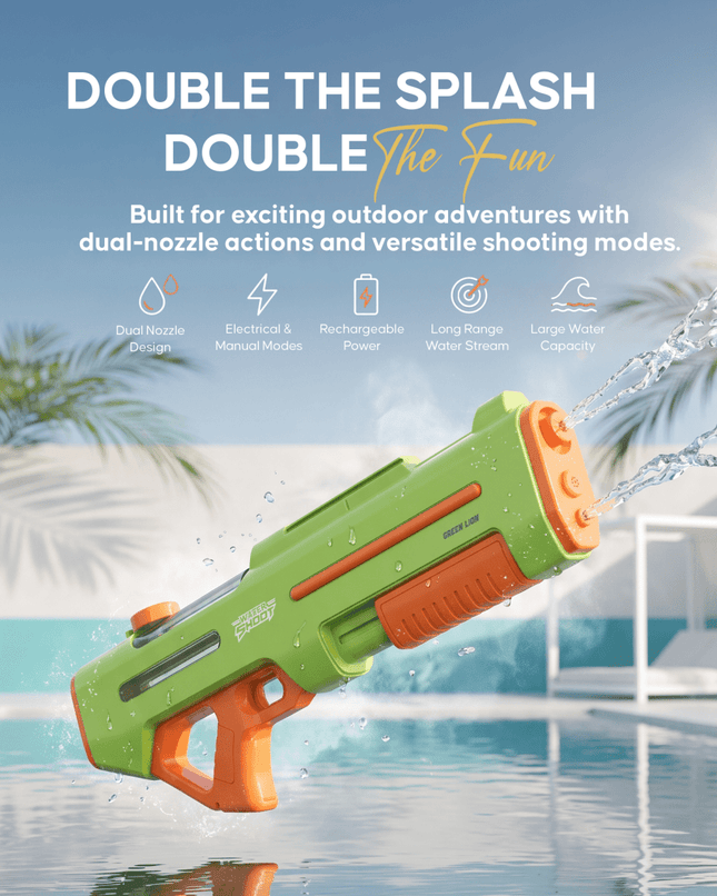 Green Lion GN65 Dual-Nozzle Water Gun