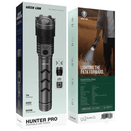 Green Lion Hunter Pro Portable LED TorchFlashlights & Torches
