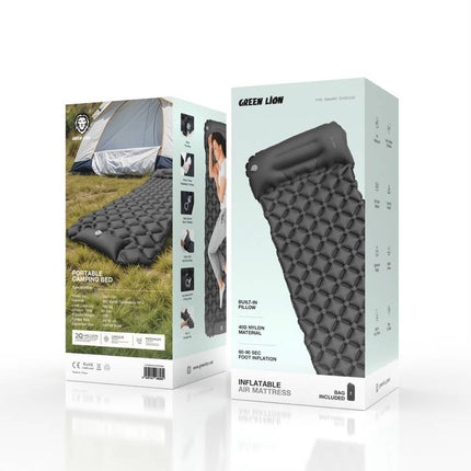 Green Lion Inflatable Air Mattress GMT-180 - Black