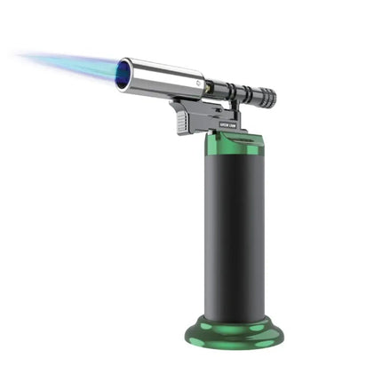 Green Lion Jet Flame Pro Windproof Lighter - BlackGas Lighter