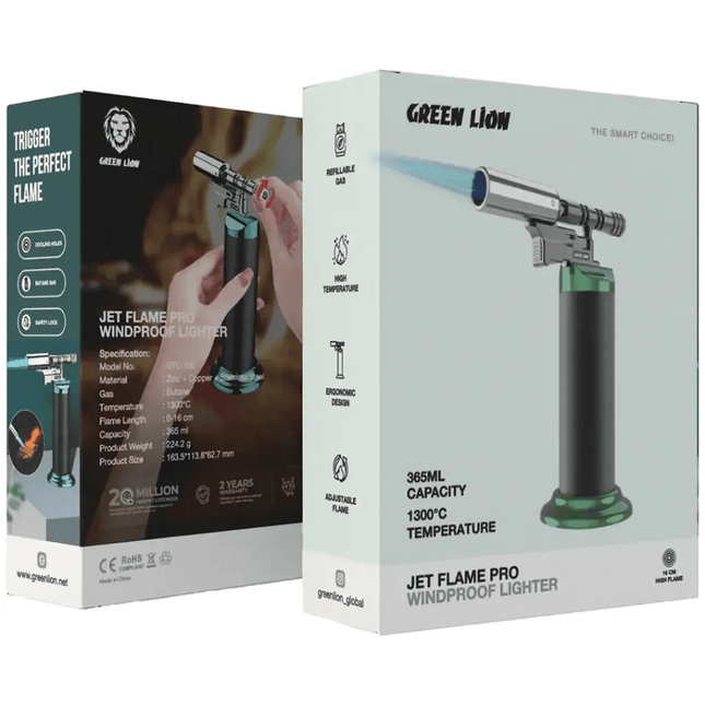 Green Lion Jet Flame Pro Windproof LighterTorch Lighter
