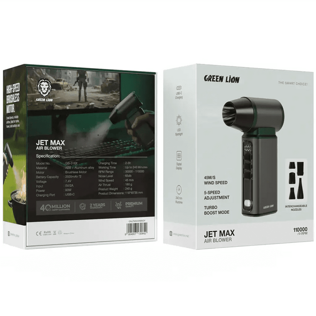 Green Lion Jet Max Air Blower - GrayAir Blower