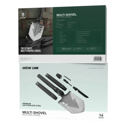 Green Lion Multi Shovel - BlackCamping &amp; Hiking