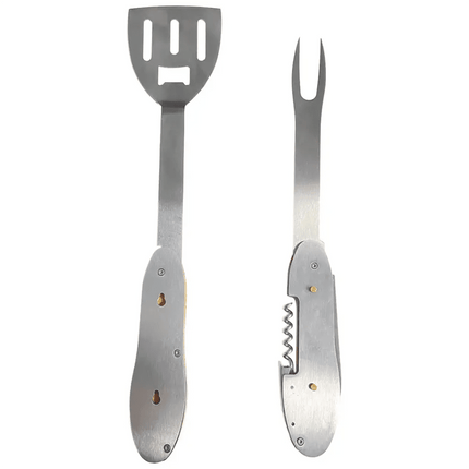 Green Lion Multifunction BBQ Tool Set - WoodCamping &amp; Hiking
