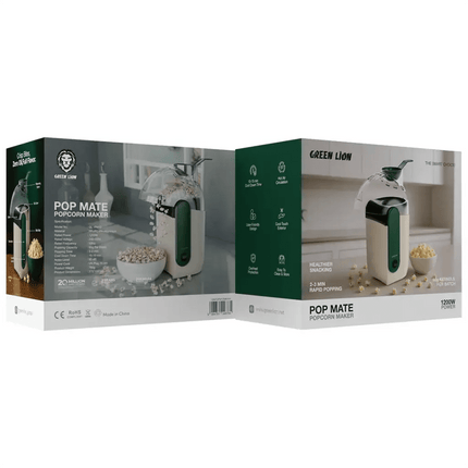 Green Lion Pop Mate Popcorn Maker 1200W – Oil-Free