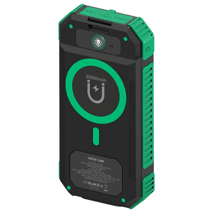 Green Lion Solar Flex 20000mAh Power Bank - Green & BlackPower Banks