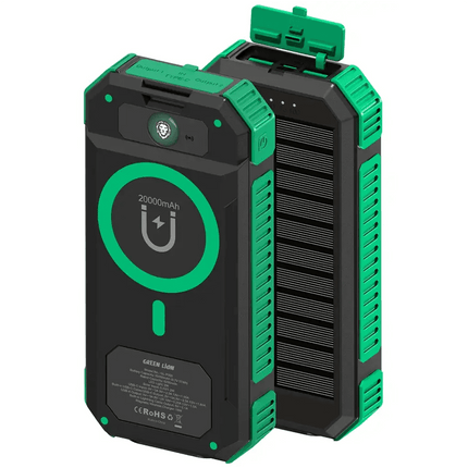 Green Lion Solar Flex 20000mAh Power Bank - Green & BlackPower Banks