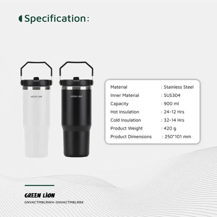 Green Lion Vacuum Tumbler 900mLBottle