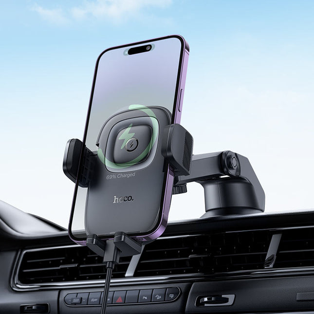 Hoco Car Wireless Charger for Dashboard 5W / 7.5W / 10W / 15W - SmartSouks