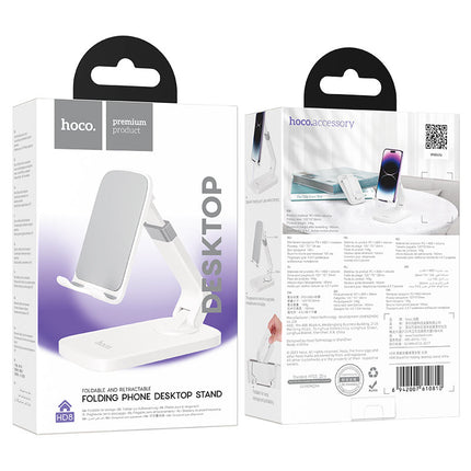 HOCO HD8 foldable, retractable desktop phone holder, for 4.5 – 7 inches mobile phones - SmartSouks