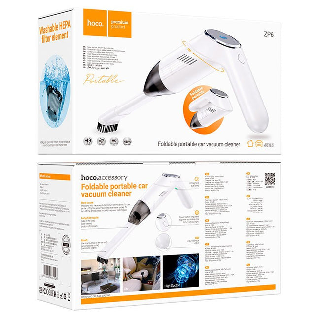 Hoco ZP6 Foldable Portable Car Vacuum Cleaner