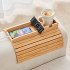Bamboo Sofa Armrest Slide Tray