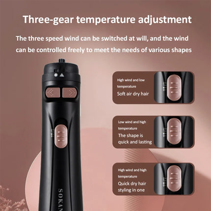 Sokany Professional Hair Straightener 4 in 1 Hot Air Comb