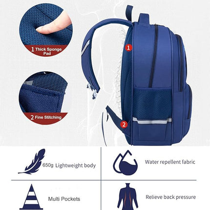 Kids Backpack - Navy Blue - SmartSouks