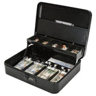Large Metal Cash Safe Box with Money Tray - SmartSouks
