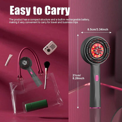 Laser Therapy Hair Growth Comb – Electric Scalp Massager & Hair Oil Applicator - SmartSouks