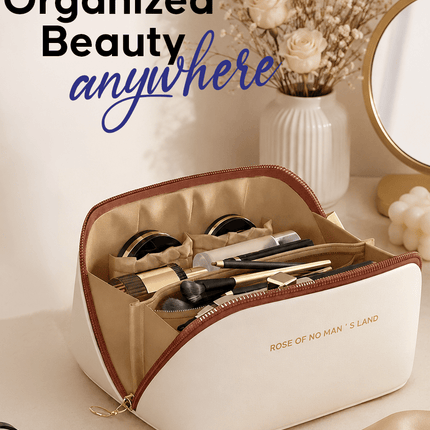 Leather Makeup & Toiletry Bag