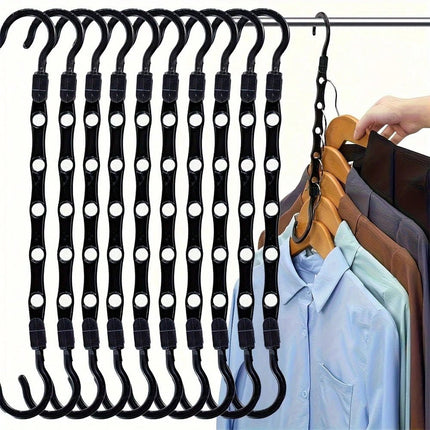 Magic Space Saving Clothes Hanger Black - SmartSouks