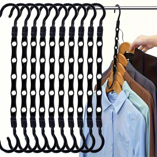 Magic Space Saving Clothes Hanger Black - SmartSouks